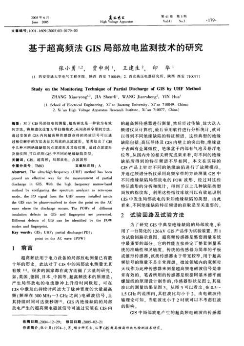 基于超高頻法gis局部放電監測技術的研究
